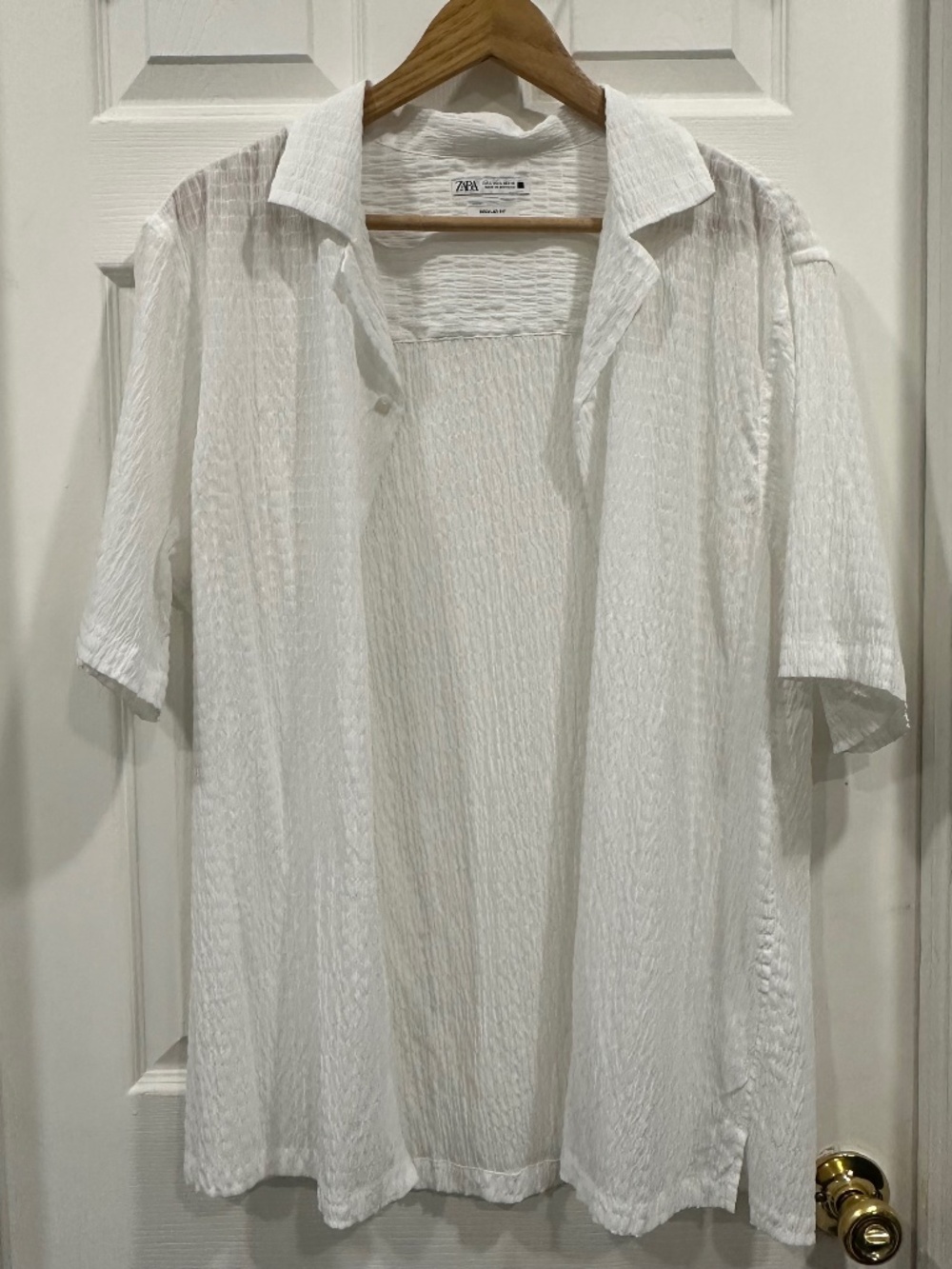 NWOT Zara Men’s Sheer Shirt Size Large